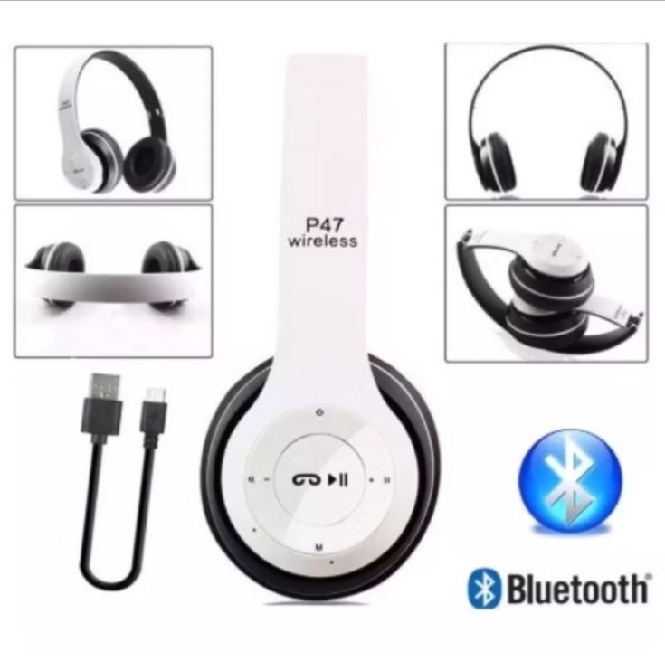 P47 Wireless Bluetooth 5.0 Headphones – Stereo Over-Ear Headset with Mic & FM Radio Would you like me to also create multiple SEO-friendly title variations (for music, gaming