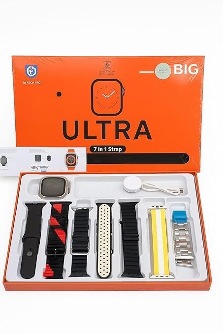 Ultra 2 Smartwatch 7-in-1 Strap Set | 2.01'' HD Display, Waterproof, Multi-Color Bands
