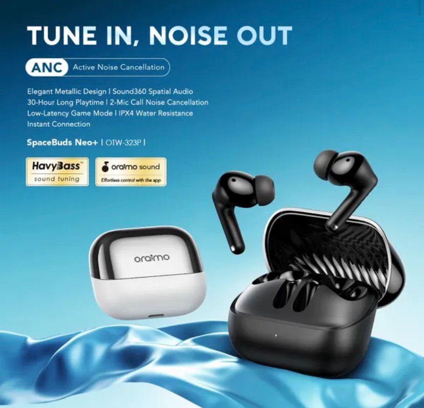 Oraimo SpaceBuds Neo+ ANC True Wireless Earphones with Spatial Audio