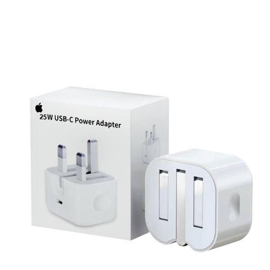 Apple 25W USB-C Power Adapter (UK 3-Pin Plug)