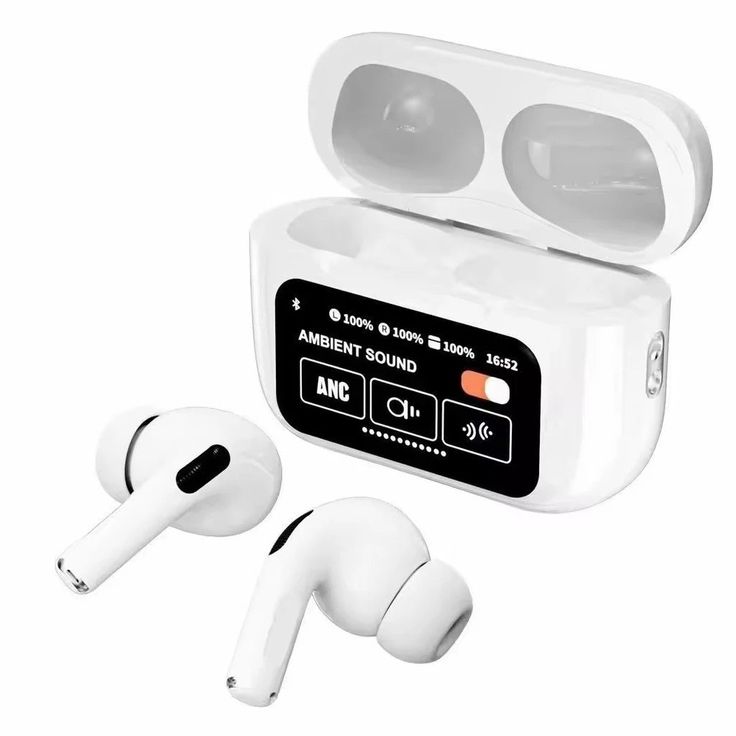 A9 Pro Wireless Earbuds with LCD Display & Active Noise Cancellation