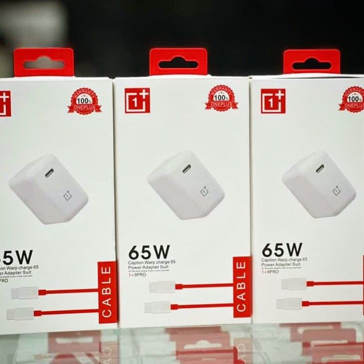 OnePlus 65W Warp Charge Power Adapter with USB-C Cable