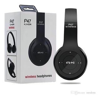 P47 Wireless Bluetooth 5.0 Headphones – Stereo Over-Ear Headset with Mic & FM Radio  Would you like me to also create multiple SEO-friendly title variations (for music, gaming