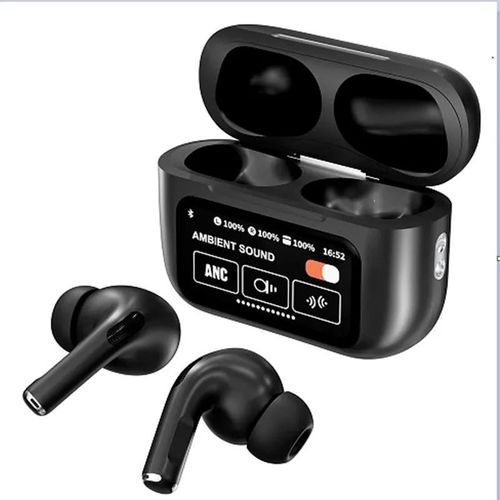 A9 Pro ANC Wireless Earbuds with Smart Display & Noise Cancellation