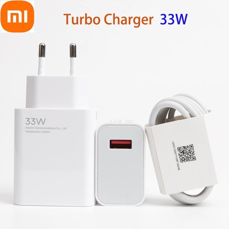 Xiaomi 33W Fast Charger with Type-C Cable & Wall Adapter for Mi 10, 9, 10T Lite, Note 13,14