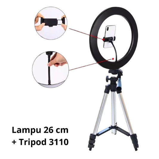 Tripod 3110 Portable Camera & Mobile Stand with Adjustable Height