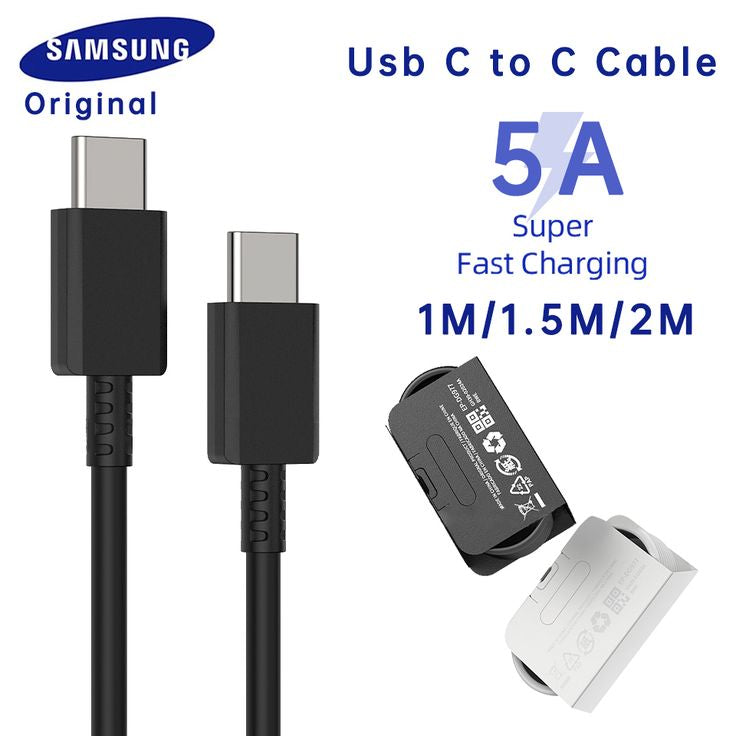 Samsung 25W-45W Super Fast Charge PD Cable 5A USB Type-C for Galaxy S20, S21, S22, S23, S24 Series