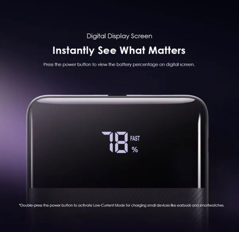 Oraimo Toast 22.5 Byte 10000mAh 22.5W Power Bank – Fast Charging Portable Charger