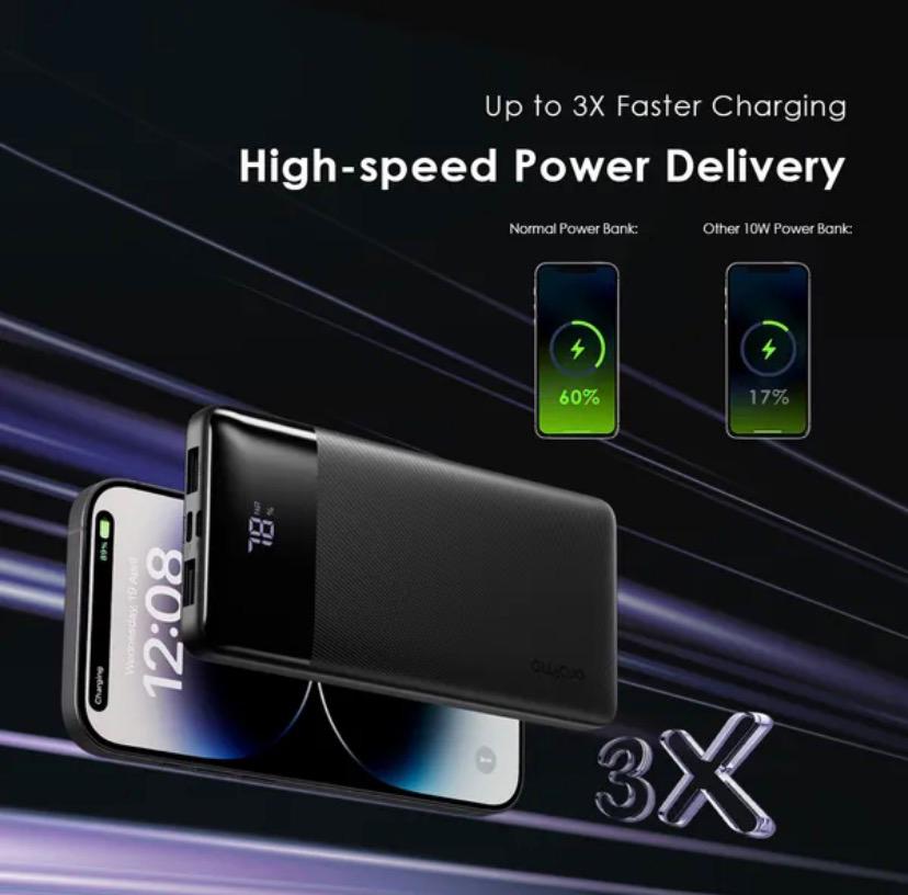 Oraimo Toast 22.5 Byte 10000mAh 22.5W Power Bank – Fast Charging Portable Charger