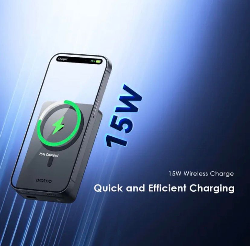 Oraimo MagPower 15 10000mAh Wireless & Wired Power Bank – Magnetic Fast Charging
