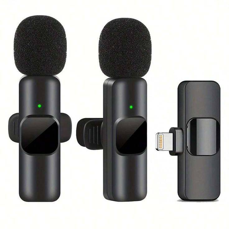 K9 Wireless Lavalier Microphone Dual Set – Noise Cancelling Clip-On Mic for iPhone & Android