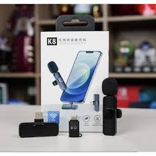 K8 Wireless 3-in-1 Noise Reduction Microphone for iPhone, Android & Laptop
