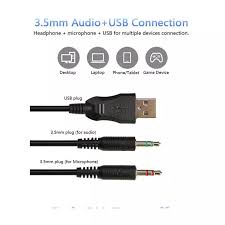 AULA S608 RGB Gaming Headset with Surround Sound & Noise Cancelling Mic