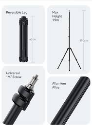 Tripod 3366 - 1.4 Meter Camera, SLR & Smartphone Tripod Stand